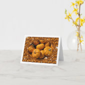 Kürbisgewirke und geschwungene gezogene Grenze Karte (Gelbe Blume)