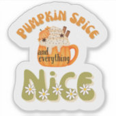 Kürbisgewürz & Alles Nizza Aufkleber (Vorderseite)