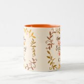 Kürbisgewürz alles schön zweifarbige tasse (Mittel)