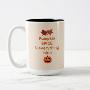 Kürbisgewürz Alles Schöne Herbstdesign Zweifarbige Tasse