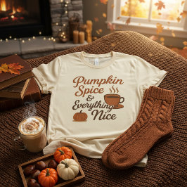 Kürbisgewürz & Alles was Schöne Retro Herbst T-Shirt