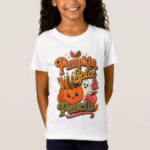 Kürbisgewürz & Bleistifte Süßes Herbst-T-Shirt