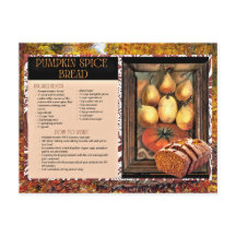 Kürbisgewürz Brot Ferienrezeption Postkarte