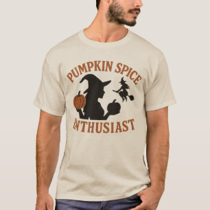 Kürbisgewürz-Enthusiast   Lustiges Herbstliebhaber T-Shirt