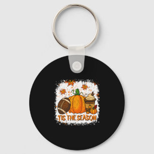 Kürbisgewürz Fuß Die Saison ist da Herbst Thanksgi Schlüsselanhänger