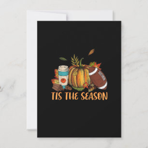 Kürbisgewürz Fußball Die Zeit ist da Herbst Dankg Einladung