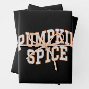 Kürbisgewürz Herbst-Shirt Thanksgiving  Geschenkpapier Set