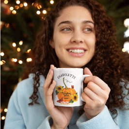 Kürbisgewürz individuell anpassbarer Halloween Kaffeetasse