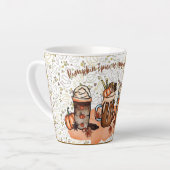 Kürbisgewürz Kaffee Milchtasse (Linke Ecke)