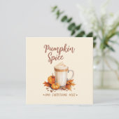 Kürbisgewürz - Latte & Herbstblätter (Stehend Vorderseite)