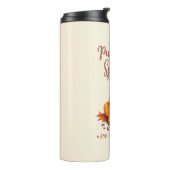 Kürbisgewürz - Latte & Herbstblätter Thermosbecher (Nach links gedreht)