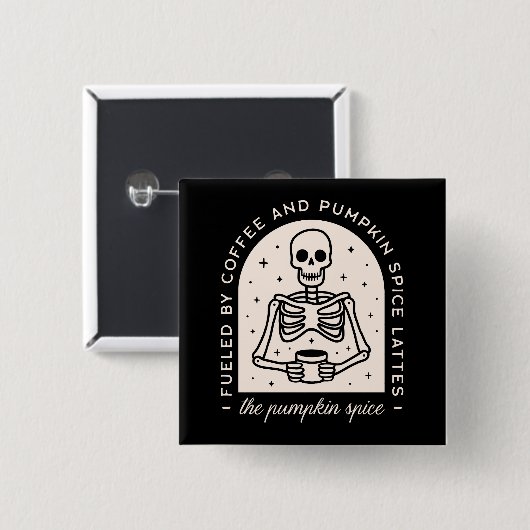 Kürbisgewürz latte lustige Zitate witzige ästhetis Button (Vorne & Hinten)