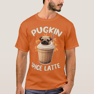 Kürbisgewürz-Latte Lustiger Kaffee T-Shirt