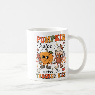 Kürbisgewürz macht Lehrer nett Herbst Thanksgiving Kaffeetasse