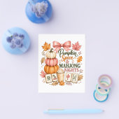 Kürbisgewürz Mahjong Nächte Flyer (Einzeln)