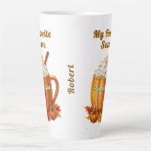 Kürbisgewürz, meine Lieblingssaison Milchtasse (Vorderseite)