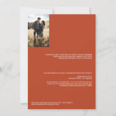 Kürbisgewürz mit Details Einladung zur Hochzeit (Rückseite)