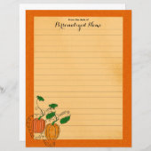 Kürbisgewürz - Papierblatt (Vorne/Hinten)