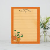 Kürbisgewürz - Papierblatt (Stehend Vorderseite)