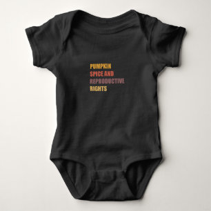 Kürbisgewürz Reproduktive Rechte Feministische Rec Baby Strampler