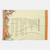 Kürbisgewürz-Rezept Geschirrtuch (Horizontal)