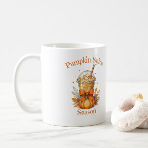 Kürbisgewürz-Saison Herbst Coquette-Schleife Kaffeetasse