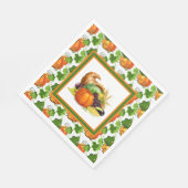 Kürbisgewürz serviette (Ecke)