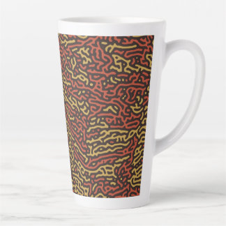 Kürbisgewürz-Tarnung Herbstfarbenmuster Milchtasse