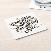 Kürbisgewürz u. -alles nett rechteckiger pappuntersetzer (angewinkelt)