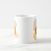 Kürbisgewürz und Abstrakte Blob-Formen Halloween Kaffeetasse (Mittel)