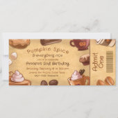 Kürbisgewürz und alles Gute Einladung (Vorderseite)