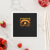 Kürbisgewürz und alles Gute Fall Kaffee Latte Serviette (Beispiel)