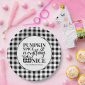 Kürbisgewürz und alles Gute fallen Pappteller (Party)