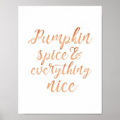 Kürbisgewürz und alles Gute Poster (Vorne)