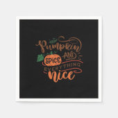 Kürbisgewürz und alles Gute Serviette (Vorderseite)