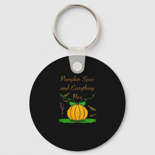 Kürbisgewürz und alles Gute Slogan Halloween Schlüsselanhänger