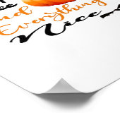 Kürbisgewürz und alles Nizza Fall Halloween G Poster (Ecke)