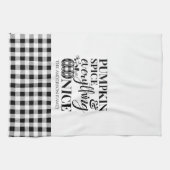 Kürbisgewürz und alles Nizza Fall T - Shirt Geschirrtuch (Horizontal)