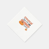Kürbisgewürz und alles Nizza Herbst Pump Serviette (Ecke)