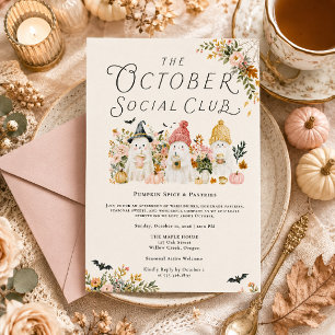 Kürbisgewürz- und Gebäck-Oktoberparty Einladung