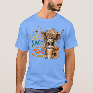 Kürbisgewürz und Jesus Christus lustig T-Shirt