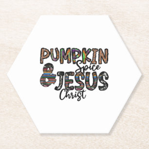 Kürbisgewürz und Jesus Christus Untersetzer