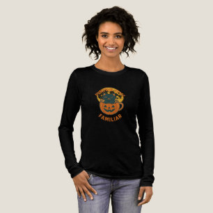 Kürbisgewürz Vertraute schwarze Katze Halloween-De Tri-Blend Shirt