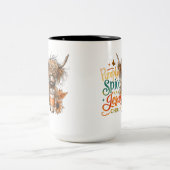 Kürbisgewürz... Zweifarbige Tasse (Mittel)