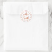 Kürbisgewürzaroma Aromatisierung Runder Aufkleber (Tasche)