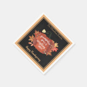 Kürbisgewürze & Alles Angenehme Erntedank Serviette (Ecke)