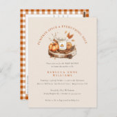 Kürbisgewürze & Alles Nizza - Fall Baby Dusche Postkarte (Vorne/Hinten)