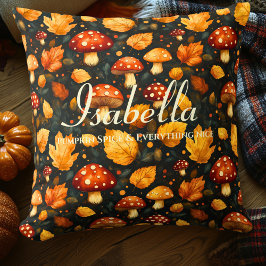 Kürbisgewürze & Alles Nizza | Fall Mushroom Kissen