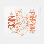 Kürbisgewürze & Alles Nizza Fleecedecke (Vorderseite (Horizontal))