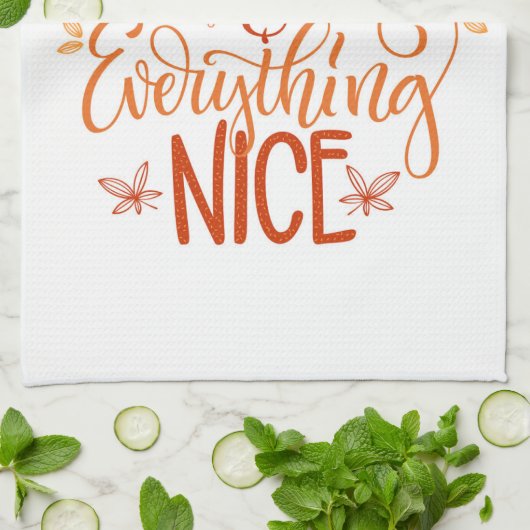 Kürbisgewürze & Alles Nizza Geschirrtuch (Gefaltet)